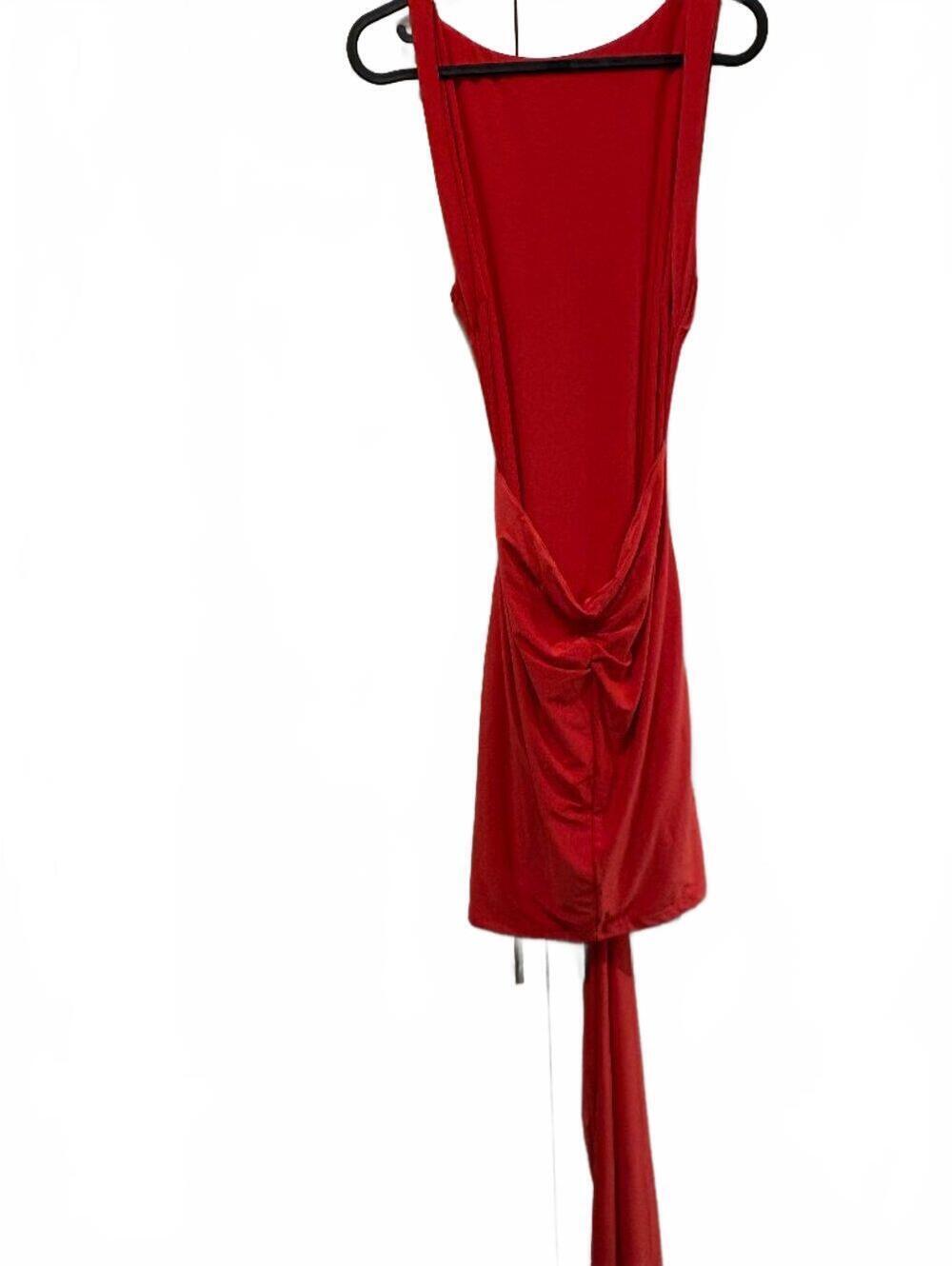Backless Red Mini Dress - Picture 2 of 2